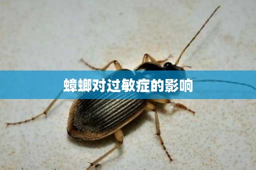 蟑螂对过敏症的影响