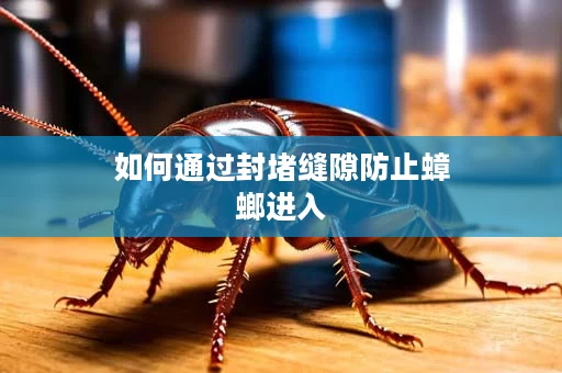 如何通过封堵缝隙防止蟑螂进入